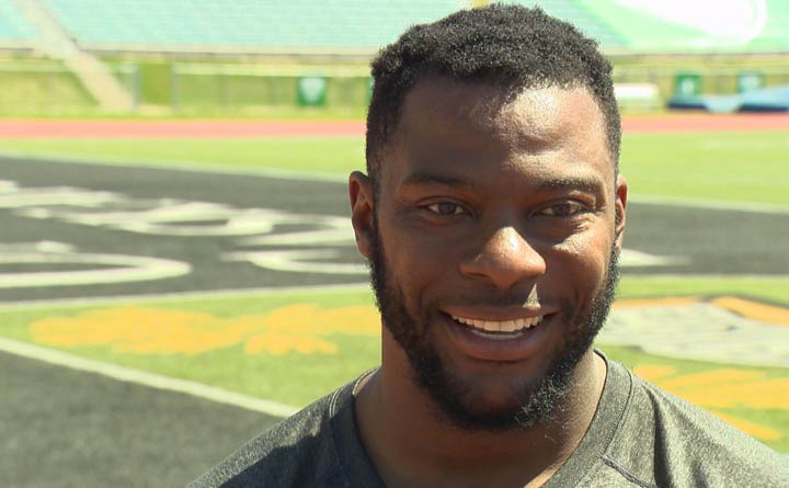 Veteran pass rusher Charleston Hughes had three sacks in Saskatchewan's season-opening 27-19 home win over the Toronto Argonauts last week.