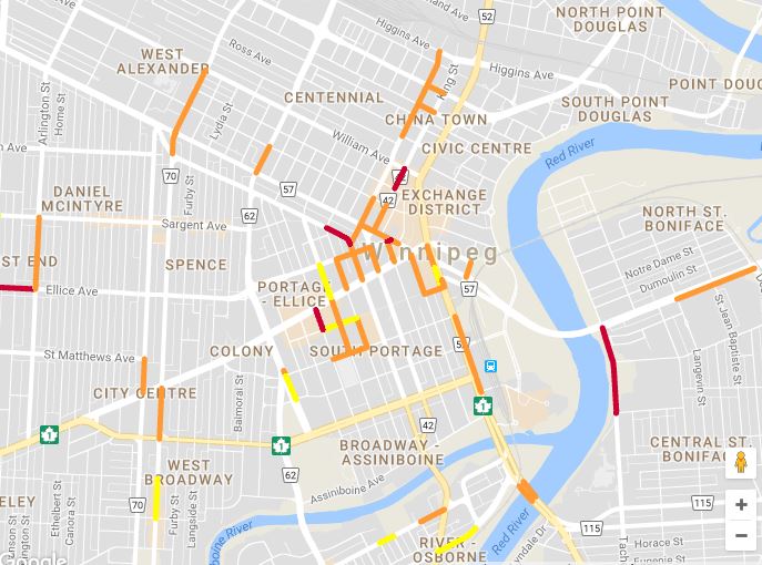 This Lane Closure map shows where motorists can expect traffic interruptions.