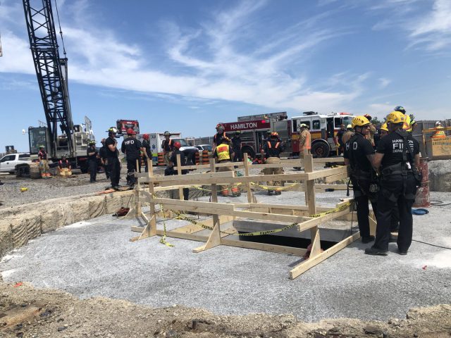 A worker has been pronounced dead in an underground tunnel at a construction site in Upper Stoney Creek. 