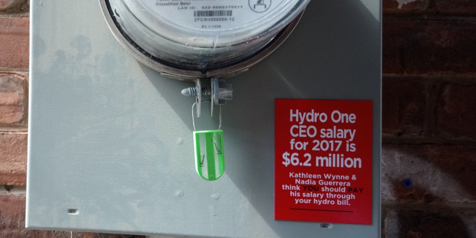 In a Twitter post late last month, PC candidate Adam Pham included a photo of one of the magnets on a hydro meter and said, "Don't forget to check your hydro meters for one of these messages.".