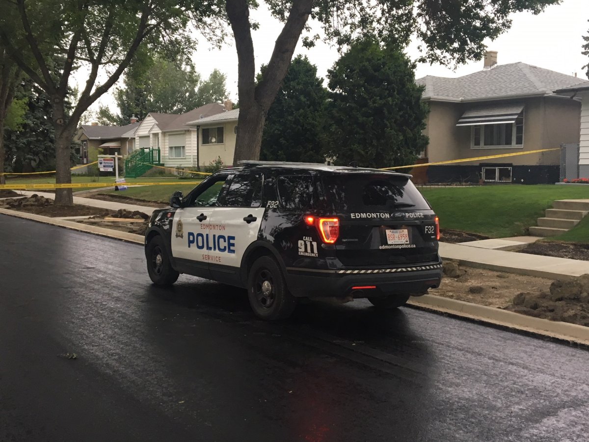 Edmonton police were investigating after the body of a man was found at a home near 113 Avenue and 103 Street. Tuesday, June 26, 2018. 