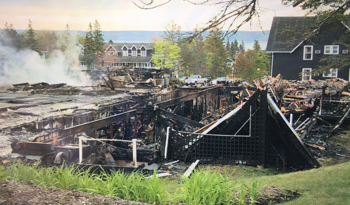The fire at the Inverary Resort destroyed the historic main lodge.