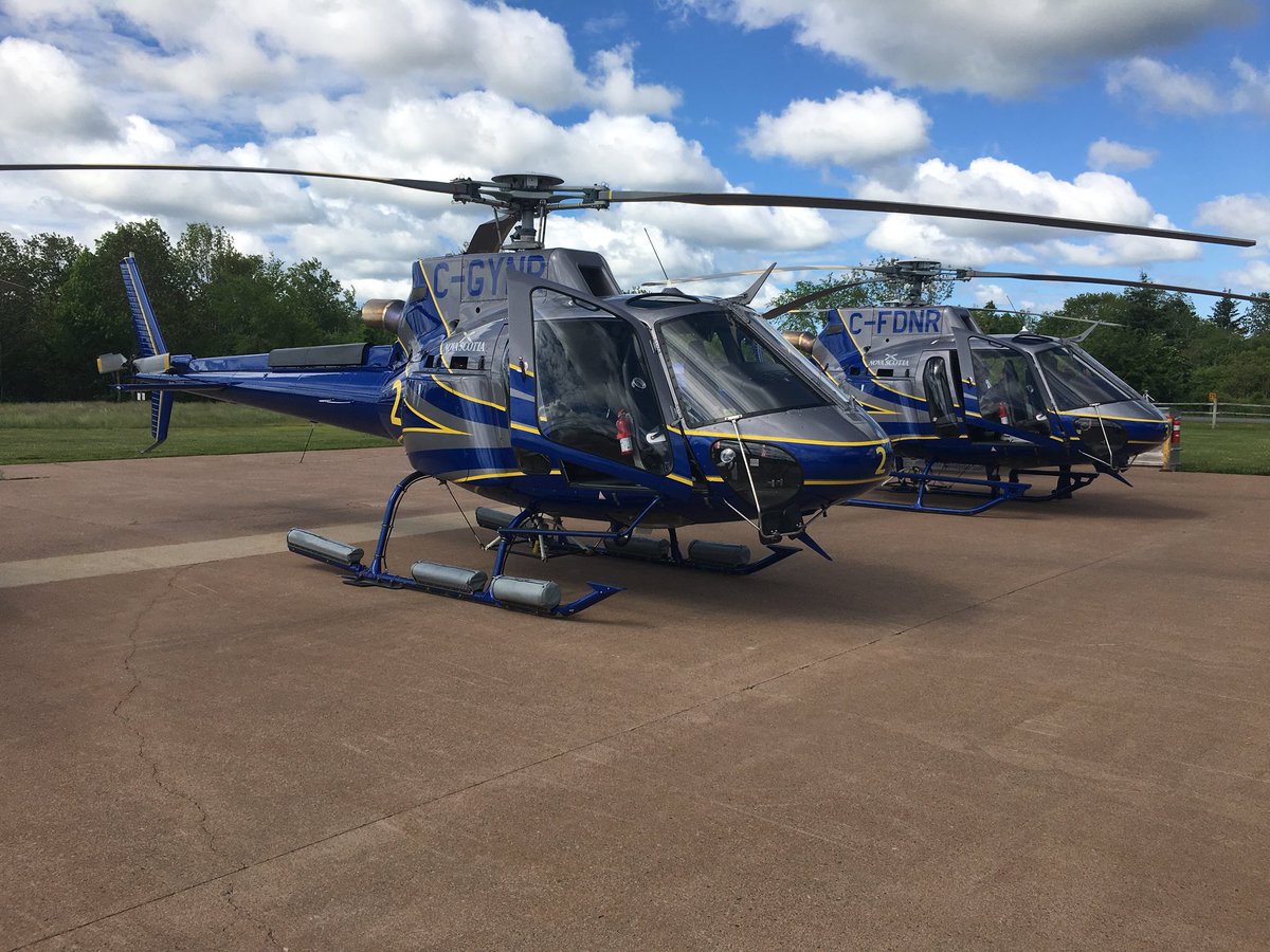 Nova Scotia showed off its new fleet of upgraded helicopters it says will be used to fight wildfires and complete search and rescue missions.
