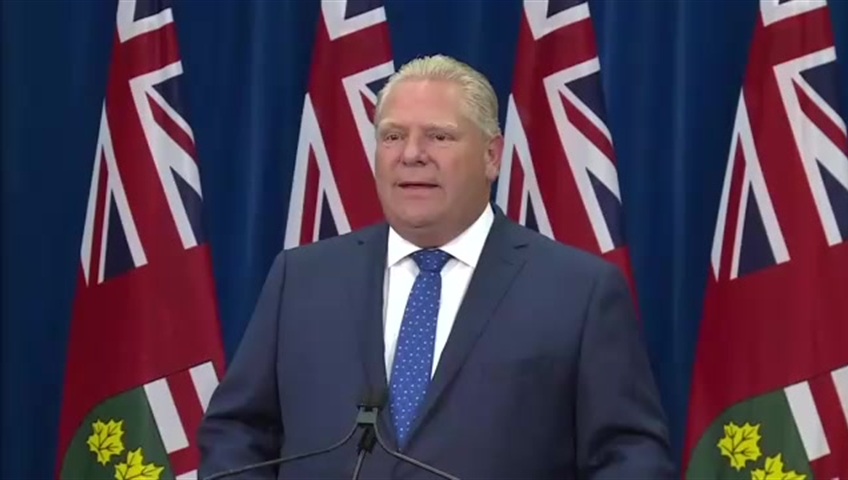 Doug Ford says his first act as Ontario premier will be to scrap the province's cap-and-trade system and challenge federal rules on carbon pricing.