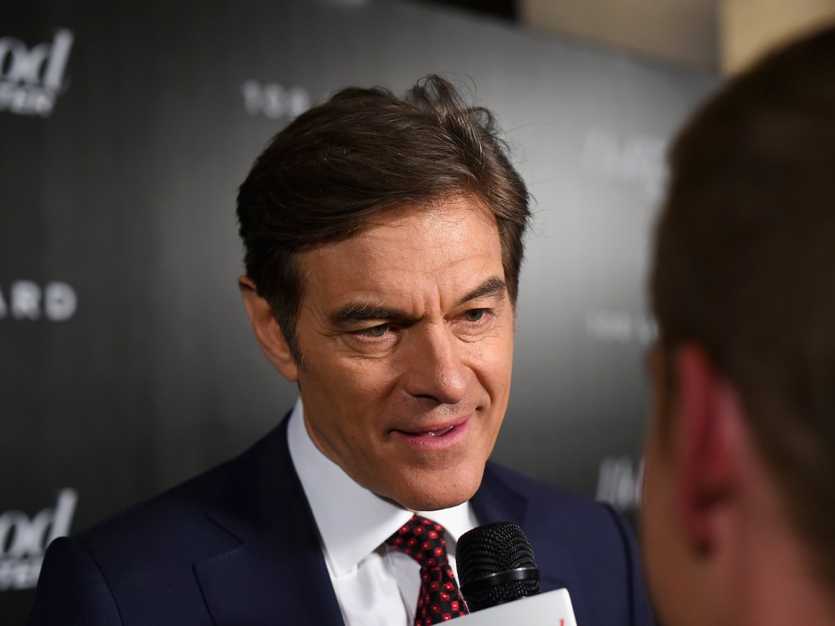 Dr. Oz attends The Hollywood Reporter's Most Powerful People In Media 2018 on April 12, 2018.