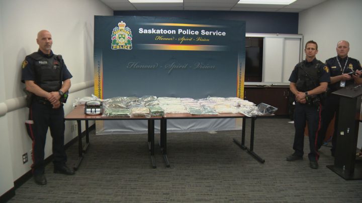 Police seize 4,400 fentanyl pills, 21 kg of meth in one of the biggest drug busts in Saskatoon - image