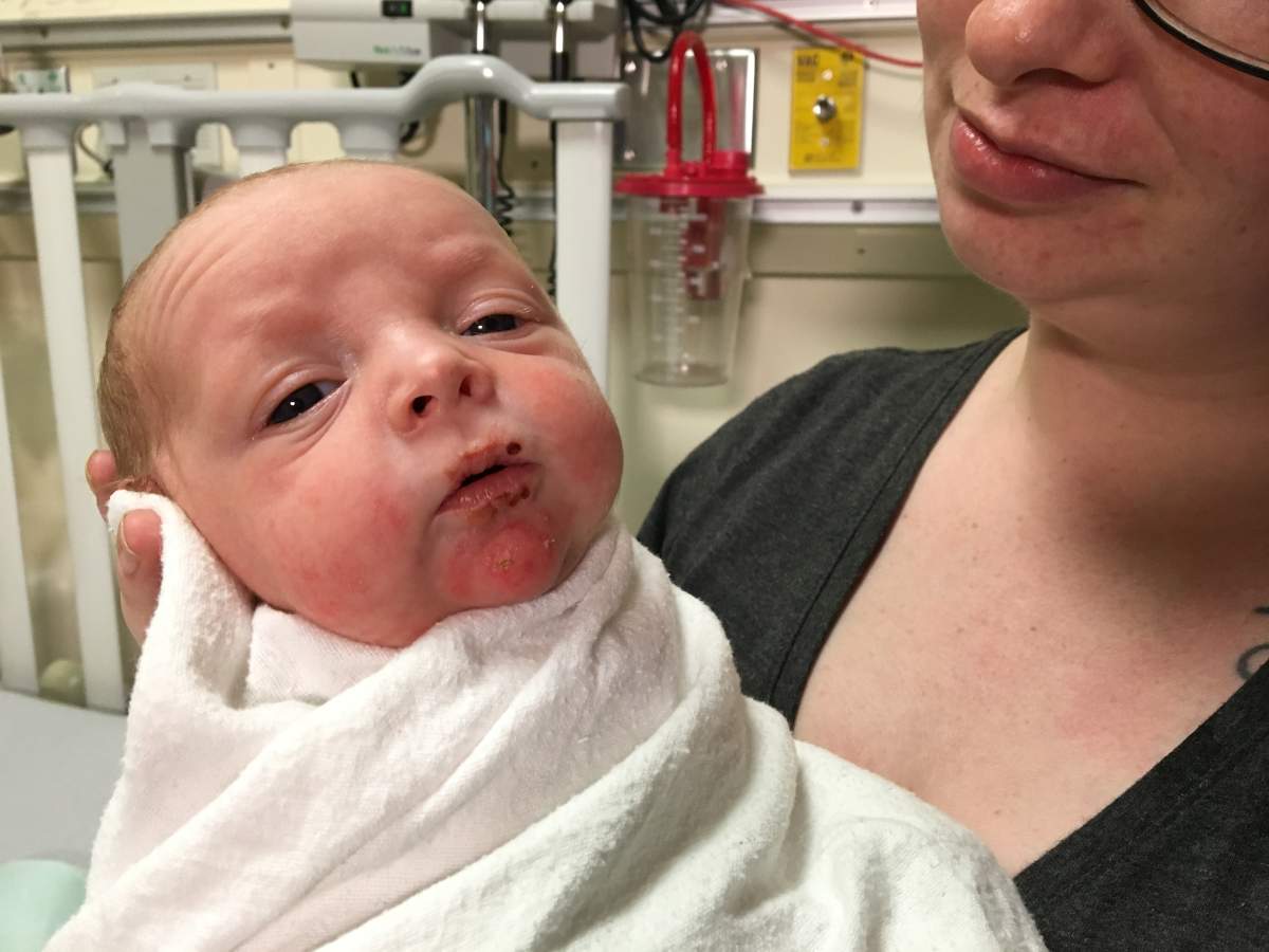 Elias Lamb-Taylor at 11-days-old