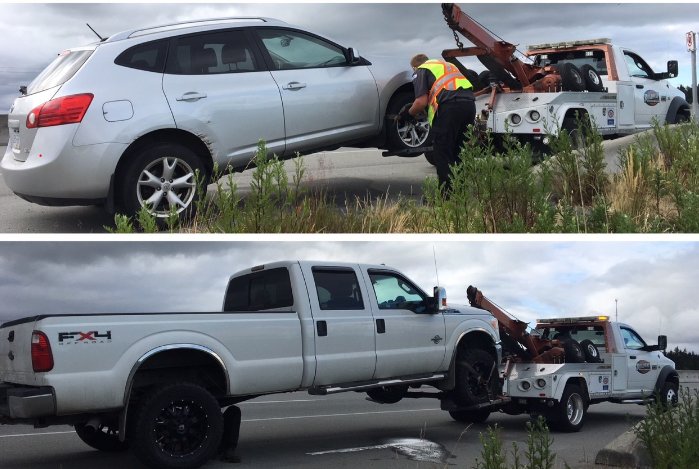 Delta police have issued a warning about excessive speeding after impounding a pair of vehicles clocked at more than 50 kilometres per hour over the limit with children inside. 