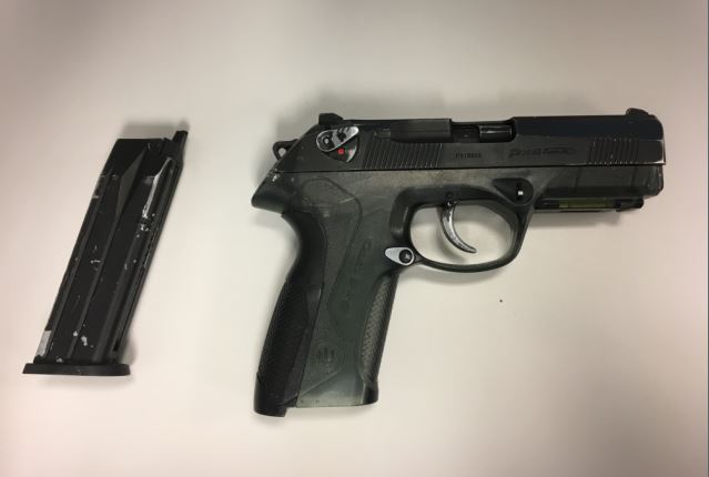 RCMP found this airsoft pistol on a 16-year-old teen at a festival last weekend.