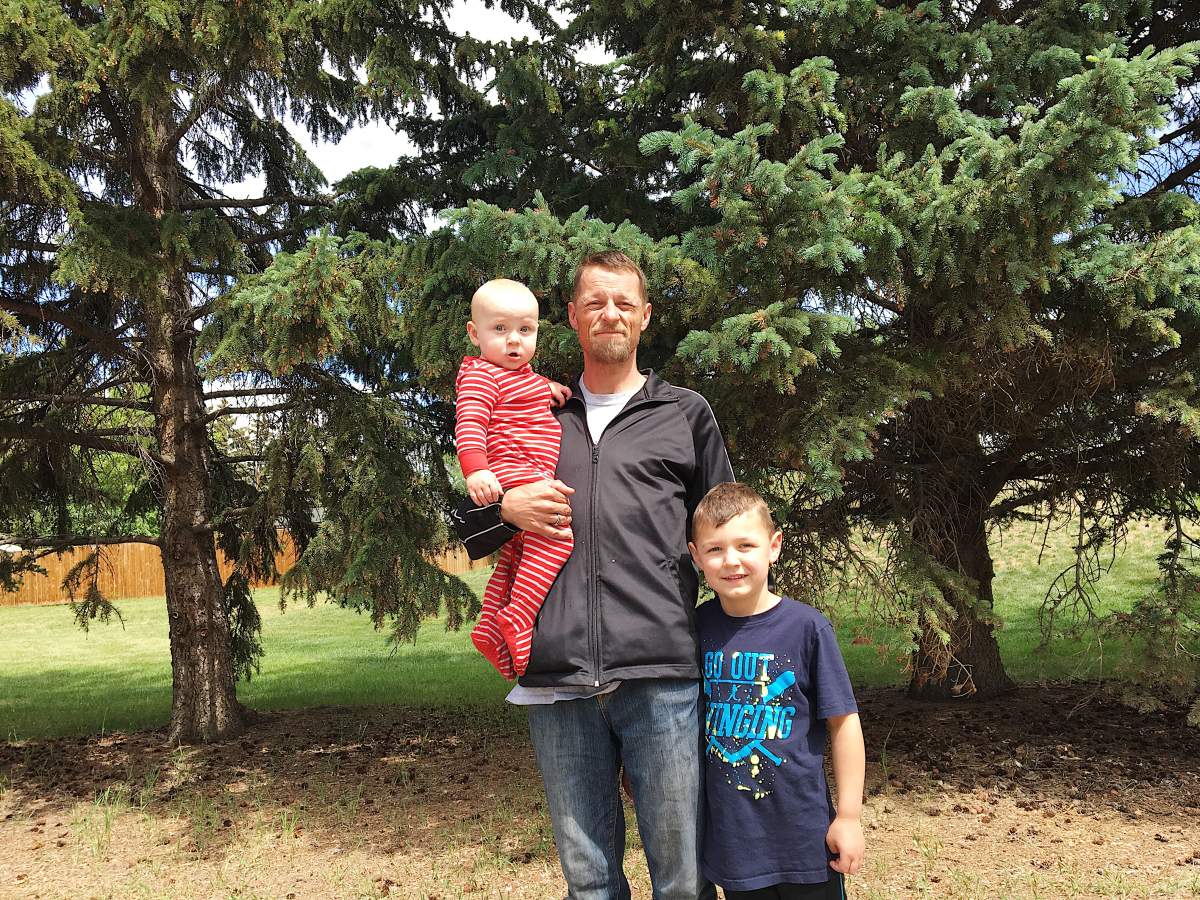 Tony Walker with sons Levi and Mason