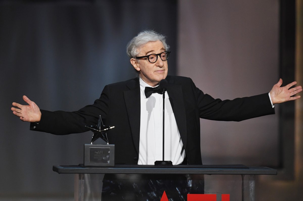 Director-actor Woody Allen speaks onstage during American Film Institute's 45th Life Achievement Award Gala Tribute to Diane Keaton at Dolby Theatre on June 8, 2017 in Hollywood, California.