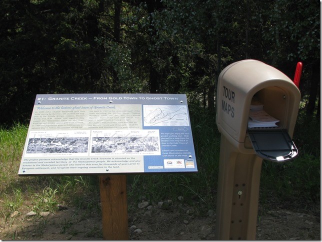 Granite Creek offers a self-guided tour. Maps are available in the mailbox.
