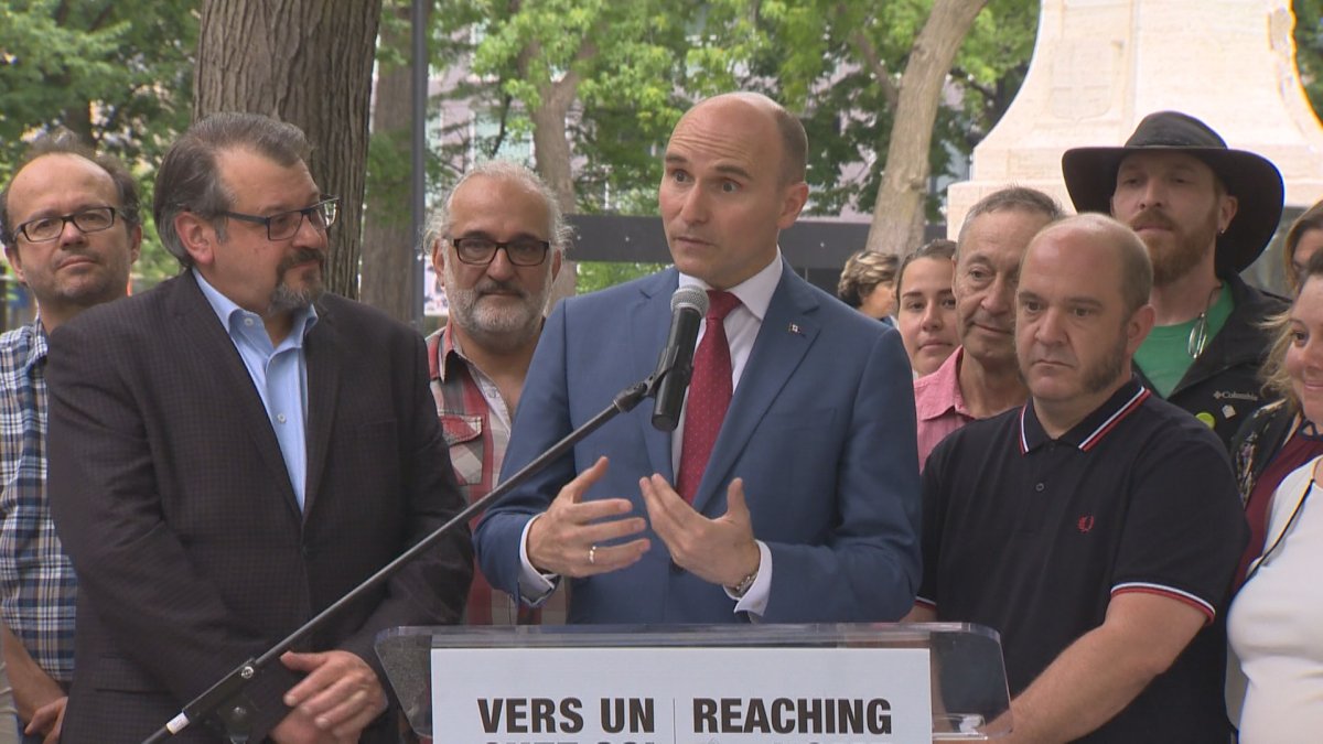 Federal Minister Jean-Yves Duclos in Montreal during a press conference. Wednesday June 13, 2018.