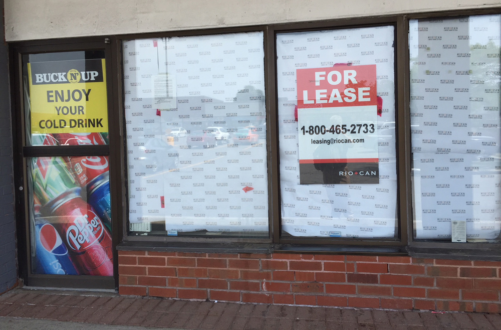 This Toronto storefront was identified as an Ontario Cannabis Store location back in April, but there's been little progress since then. 