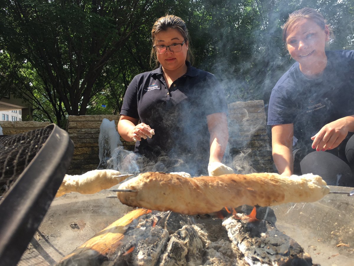 A bannock bake was part of the celebrations in Winnipeg on National Indigenous Peoples Day.