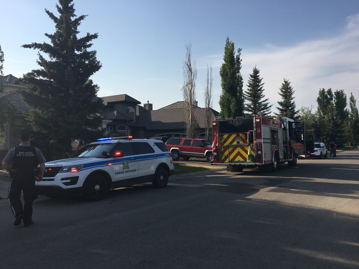 Chestermere fire crews were called to a blaze at a lakefront home Thursday afternoon.