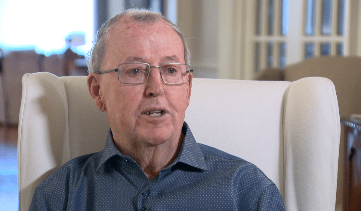 Developer Jerry Coughlan speaks with Global News in an exclusive interview about his recent donations to institutions throughout Durham Region. 