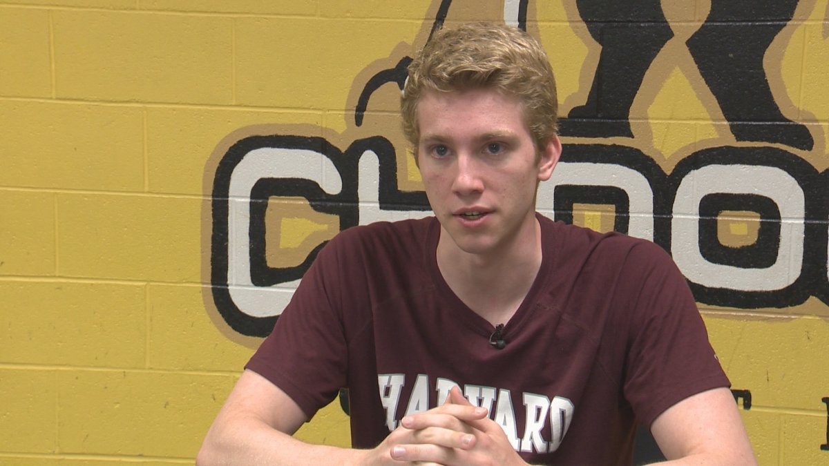 Local high school student is excited to make his dreams come true and join the Harvard swim team this fall. 