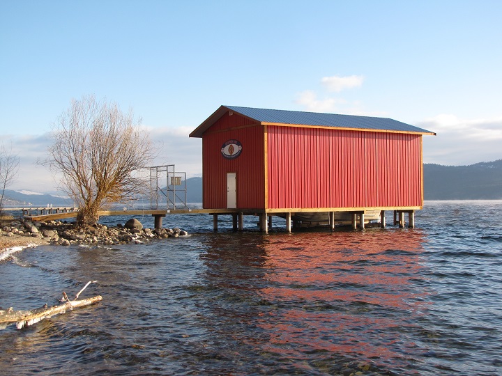 North Westside Fire Rescue's boathouse at Killiney Beach is undergoing flood protection work.