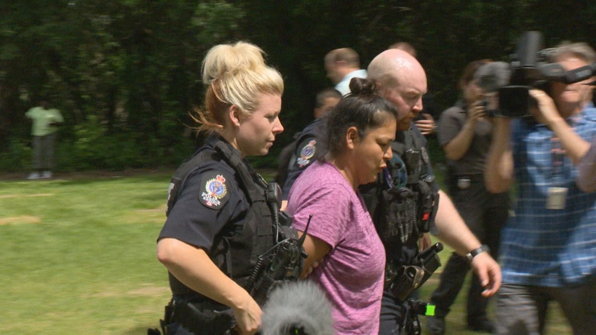 Regina police took matters into their own hands today, bringing a protest in the park to an end as they began to apprehend and arrest campers of the Justice for our Stolen Children camp at Wascana Park.