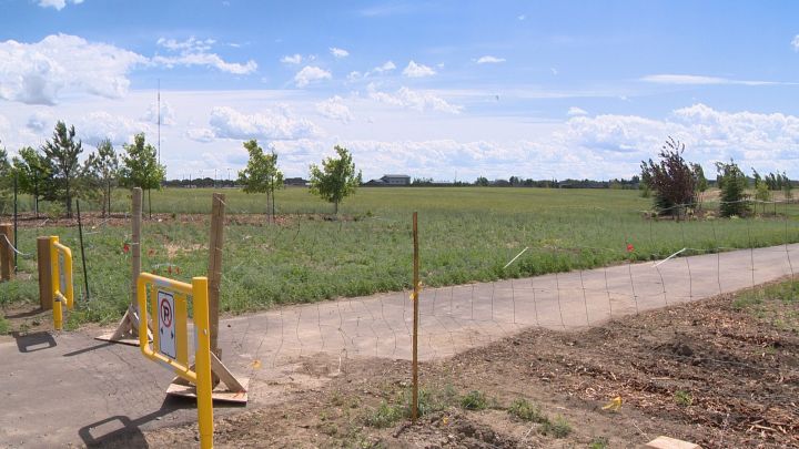 Lethbridge’s newest park broke ground in 2015 and is expected to open in July.
