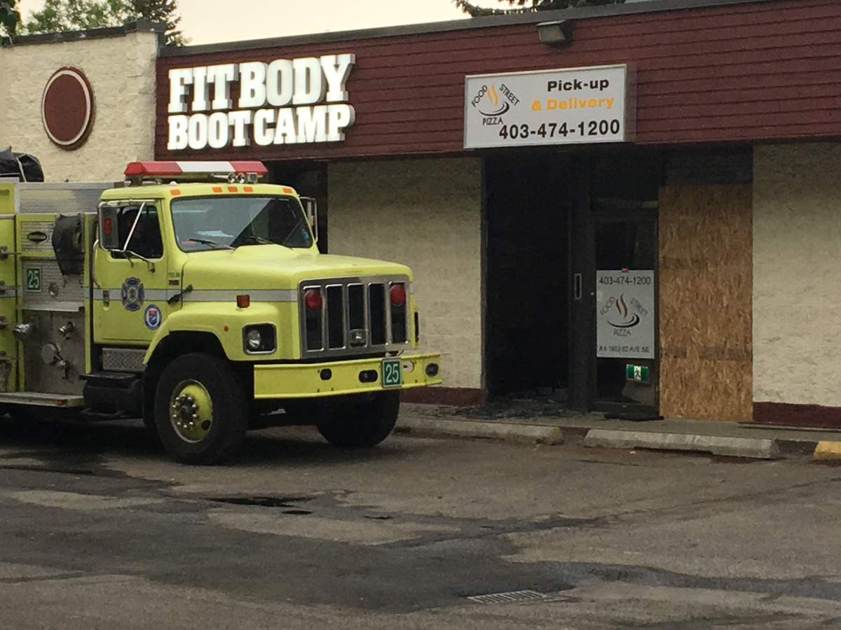 Fire damages a southeast strip mall.