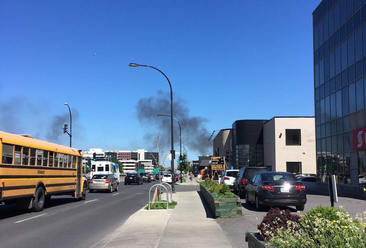 A fire on Highway 40, Thurs. June 21, 2018.