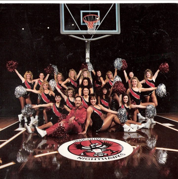 The Vancouver Nighthawks cheerleaders, the Hawkettes.