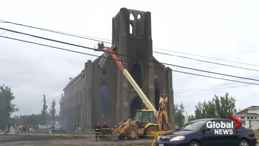 A 14-year-old boy from Évangeline, N.B., has been arrested by Caraquet RCMP in relation to a fire at Saint-Paul Roman Catholic Church in Bas-Caraquet.