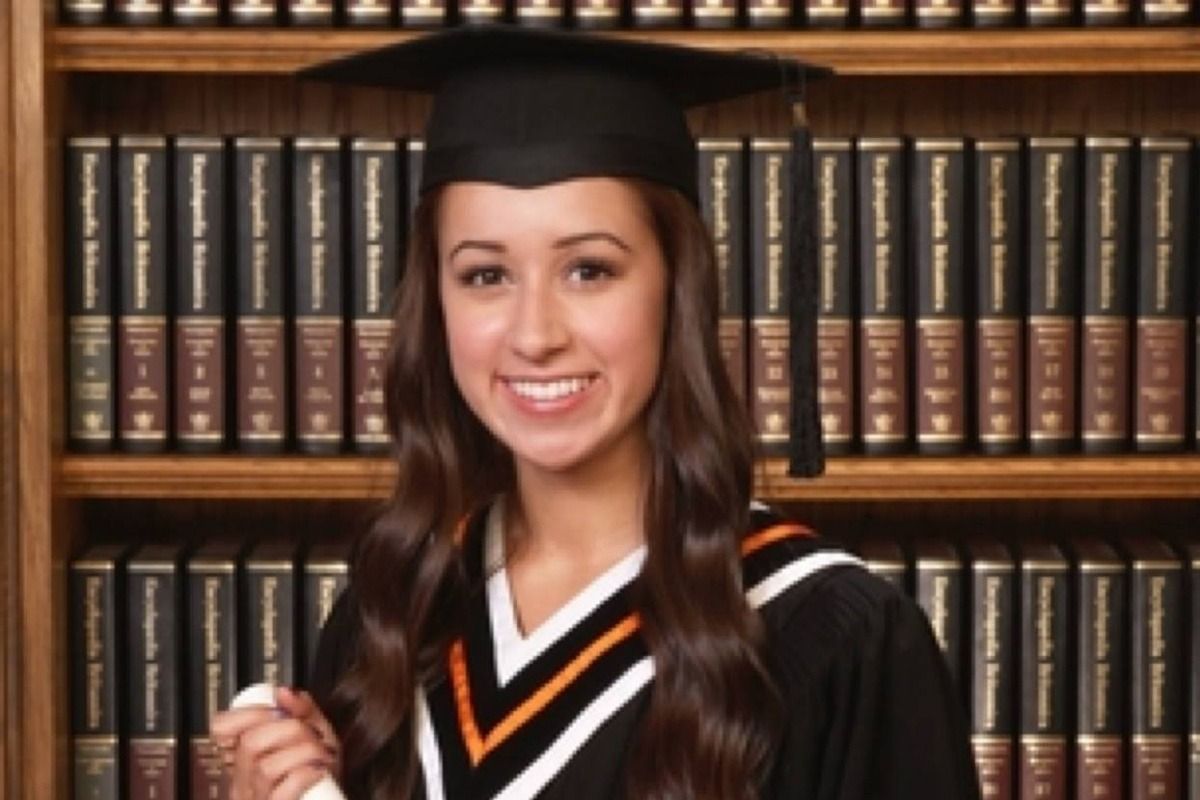 A graduation photo of Olivia Malcom posted to the GoFundMe page set up to fundraise for a bursary in her name. 