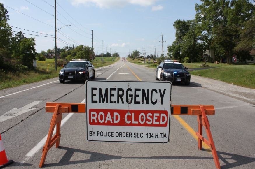 Highway 124 was closed at Jones Baseline near Guelph following a serious crash on Friday afternoon.