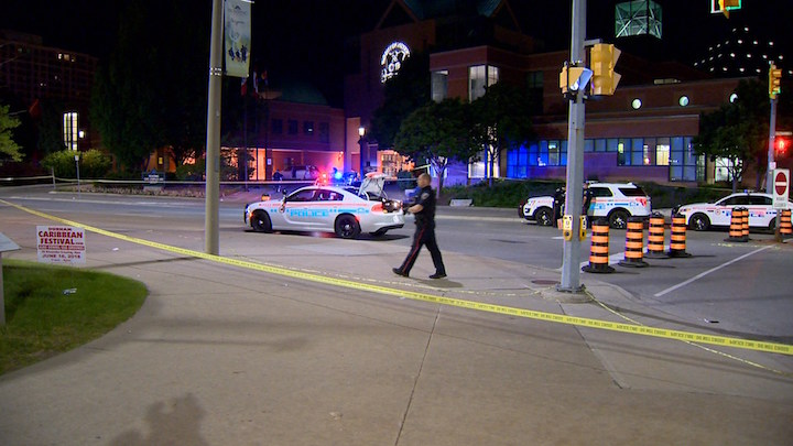 Durham Regional Police say four people were injured after a shooting at the Pickering Civic Complex and Library.