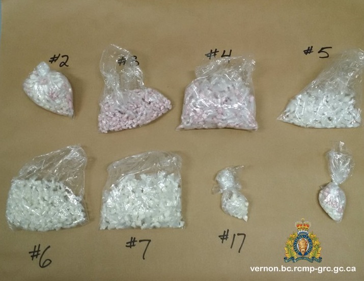 RCMP said they seized approximately $30,000 worth of drugs following a search warrant in Lake Country. 