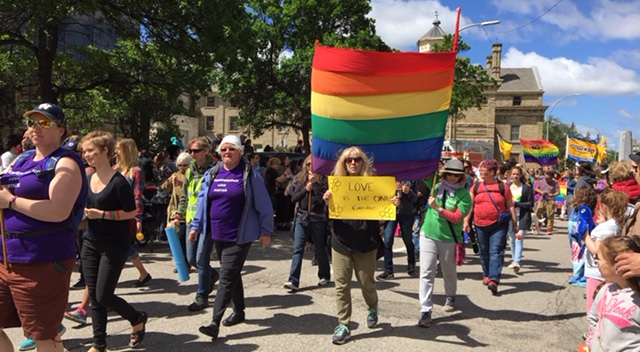 Thousands march through downtown Sunday at Winnipeg Pride Parade - image