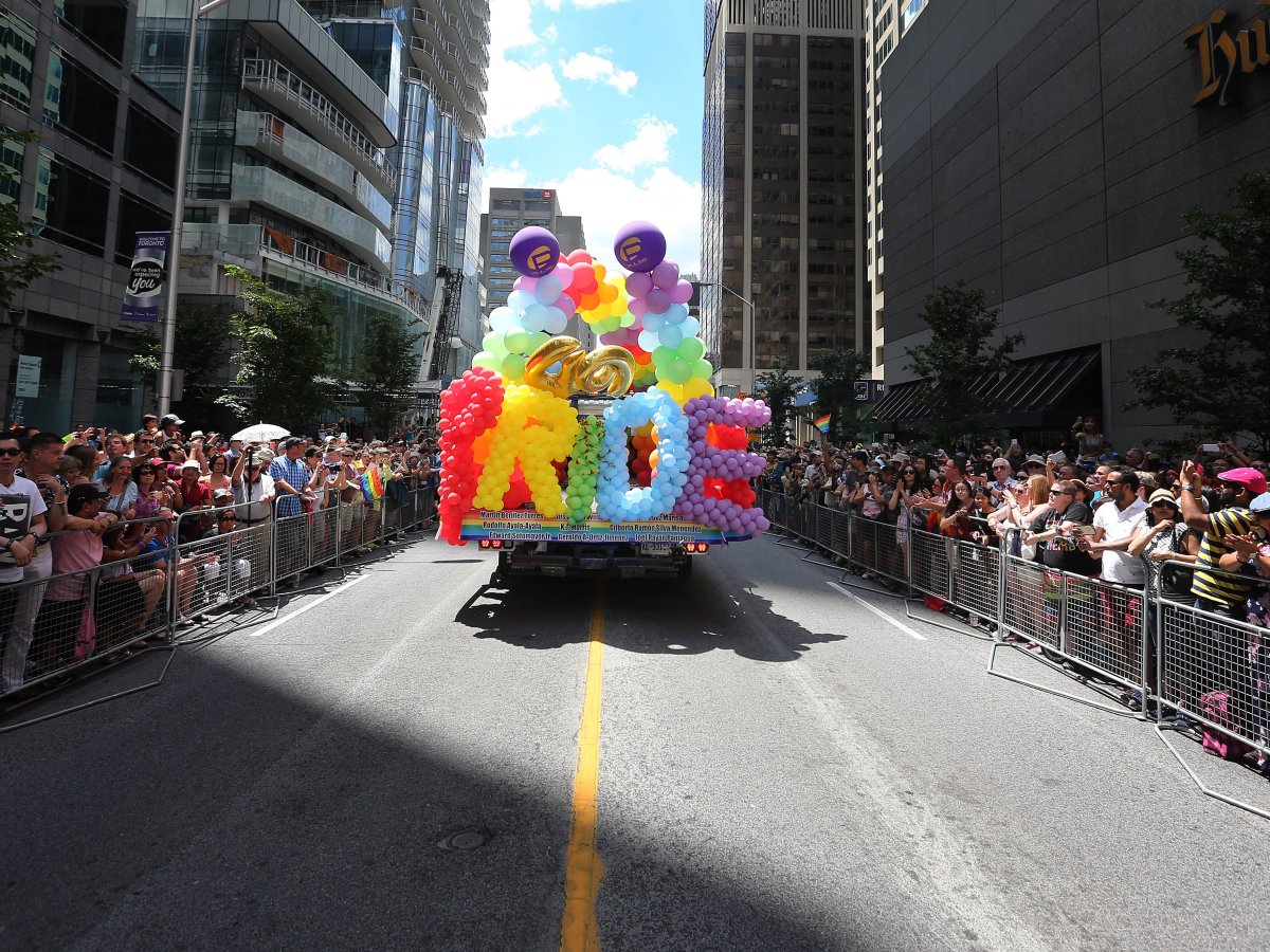 Toronto's 2016 Pride Parade was dedicated to the 49 people who lost their lives in the Pulse Nightclub shooting in Orlando, Fla. 