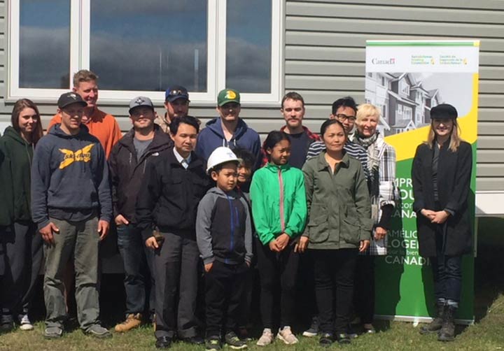 The construction of a new family home is thanks to a partnership between the Prince Albert Habitat for Humanity and Saskatchewan Polytechnic.