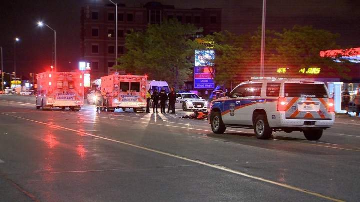 Two people are dead after a collision in the area of Bramalea Road and Queen Street East on Monday.