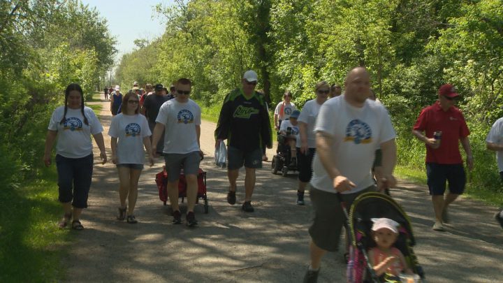 Dozens of people joined together at Pike Lake to celebrate the 50th anniversary of the RIKI Walkathon, in support of Camp Easter Seal.
