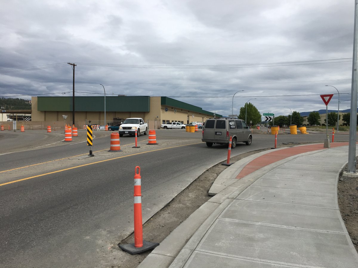 The intersection at Old Vernon and Acland roads will be closed starting July 2 as a new roundabout is built. 