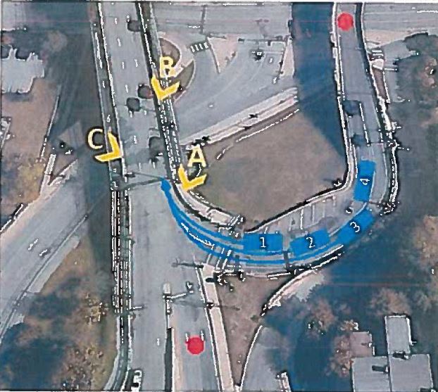 A diagram staff used to depict the test conducted in October 2017