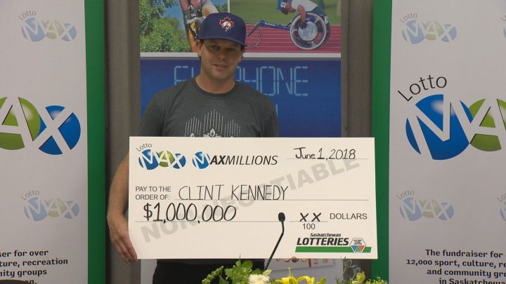 Clint Kennedy had the $1 million dollar winning ticket for the June 1 Lotto Max draw. 