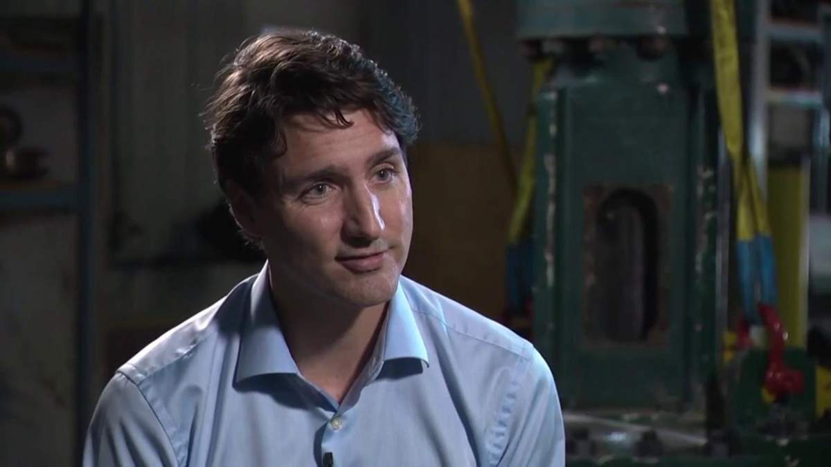 Justin Trudeau speaks to Global News in Edmonton on June 5, 2018. 