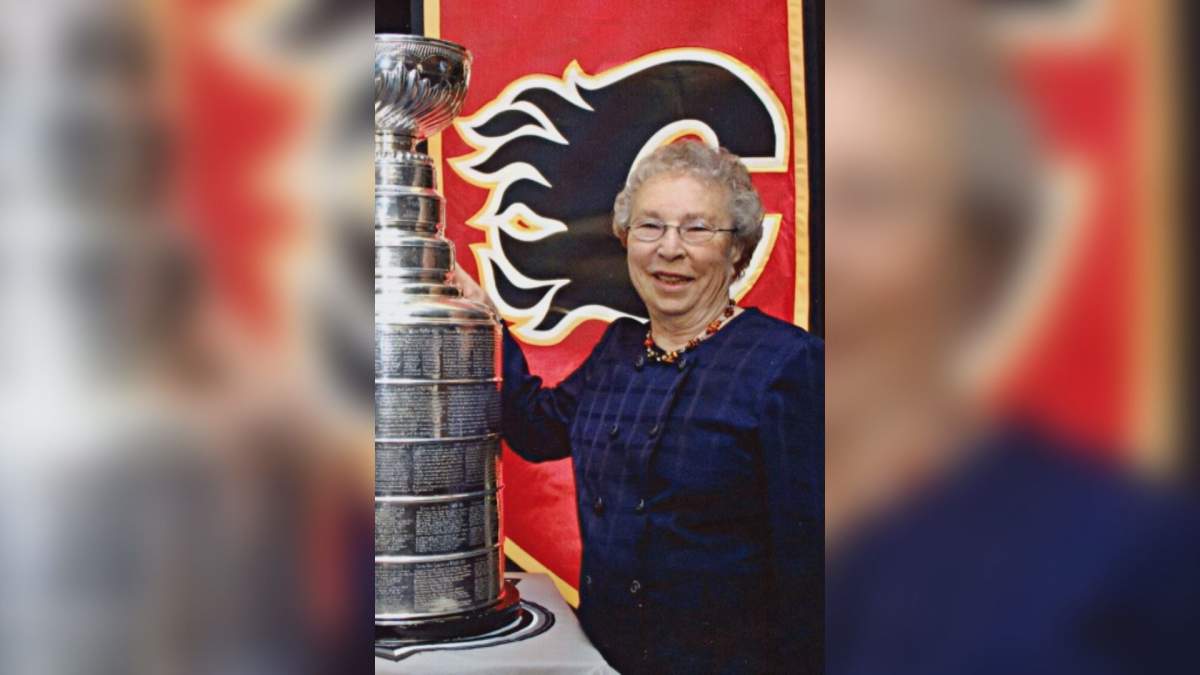 Sonia Scurfield pictured with the Stanley Cup.