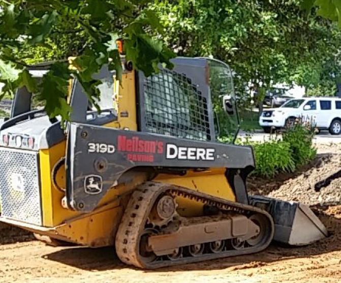 Police say this skid steer was stolen from a parking lot in north-end Moncton.