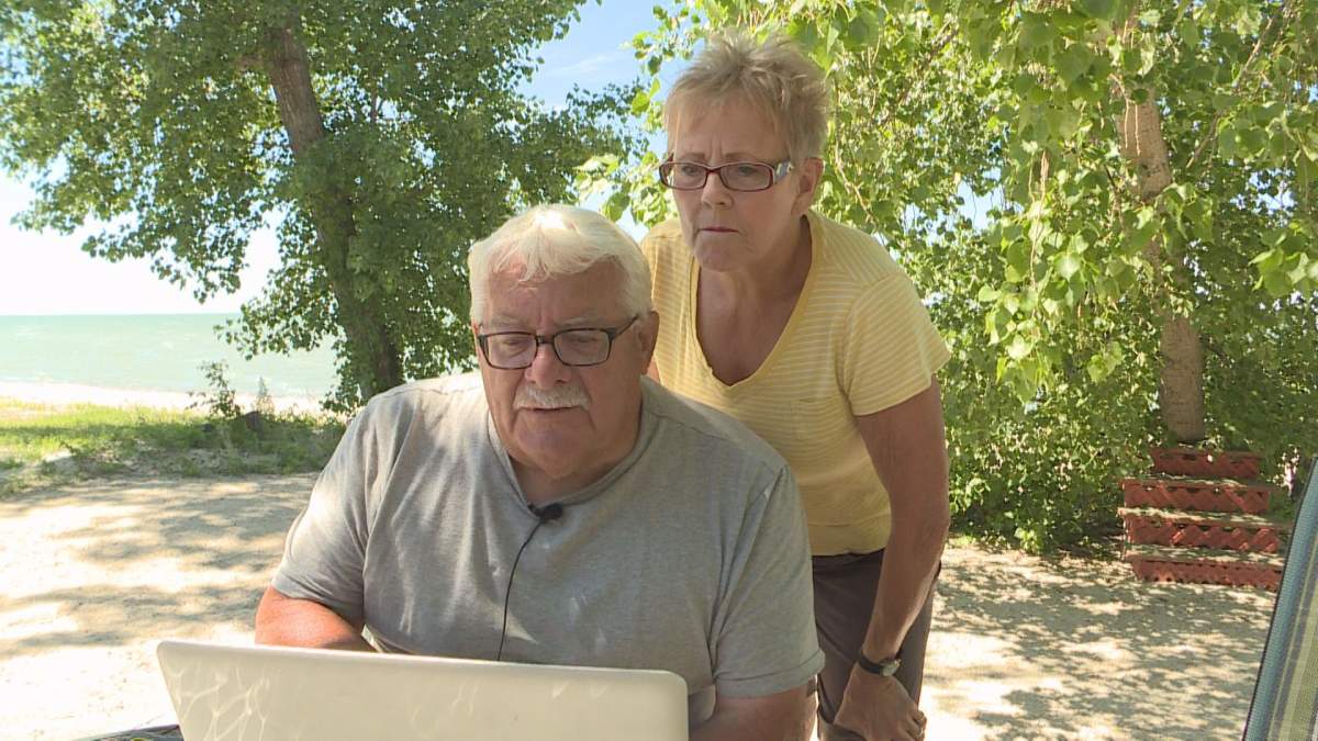 Emmanuel and Claudette Rainville at their Sandpiper Beach home that was devastated by flooding in 2011. 