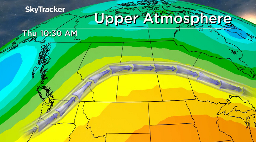 Upper ridge builds back in the heat later this week.