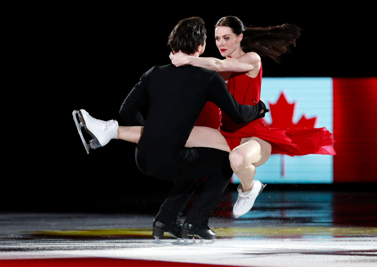 Tessa Virtue and Scott Moir of Canada perform during the Figure Skating Gala Exhibition at the Gangneung Ice Arena during the PyeongChang 2018 Olympic Games, South Korea.