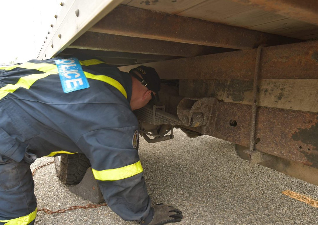 Some of the violations police discovered during the inspections were brakes, insecure loads, improper tires, overweight vehicles and paperwork violations.