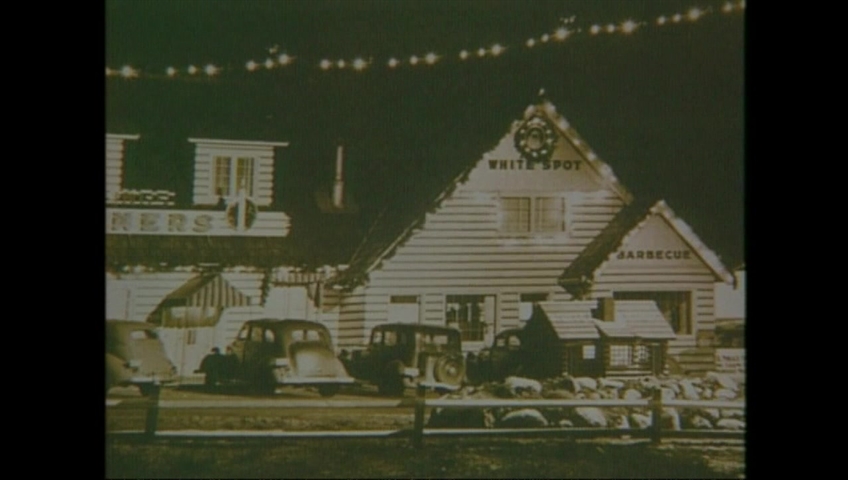 Archival footage showing the original White Spot in Vancouver.
