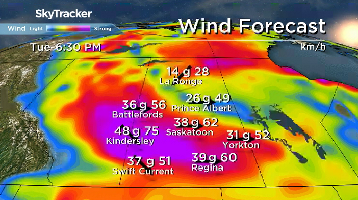 Winds stay strong with a chance of rain right into next week.